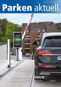 Titelseite des Fachmagazins Parken Aktuell.